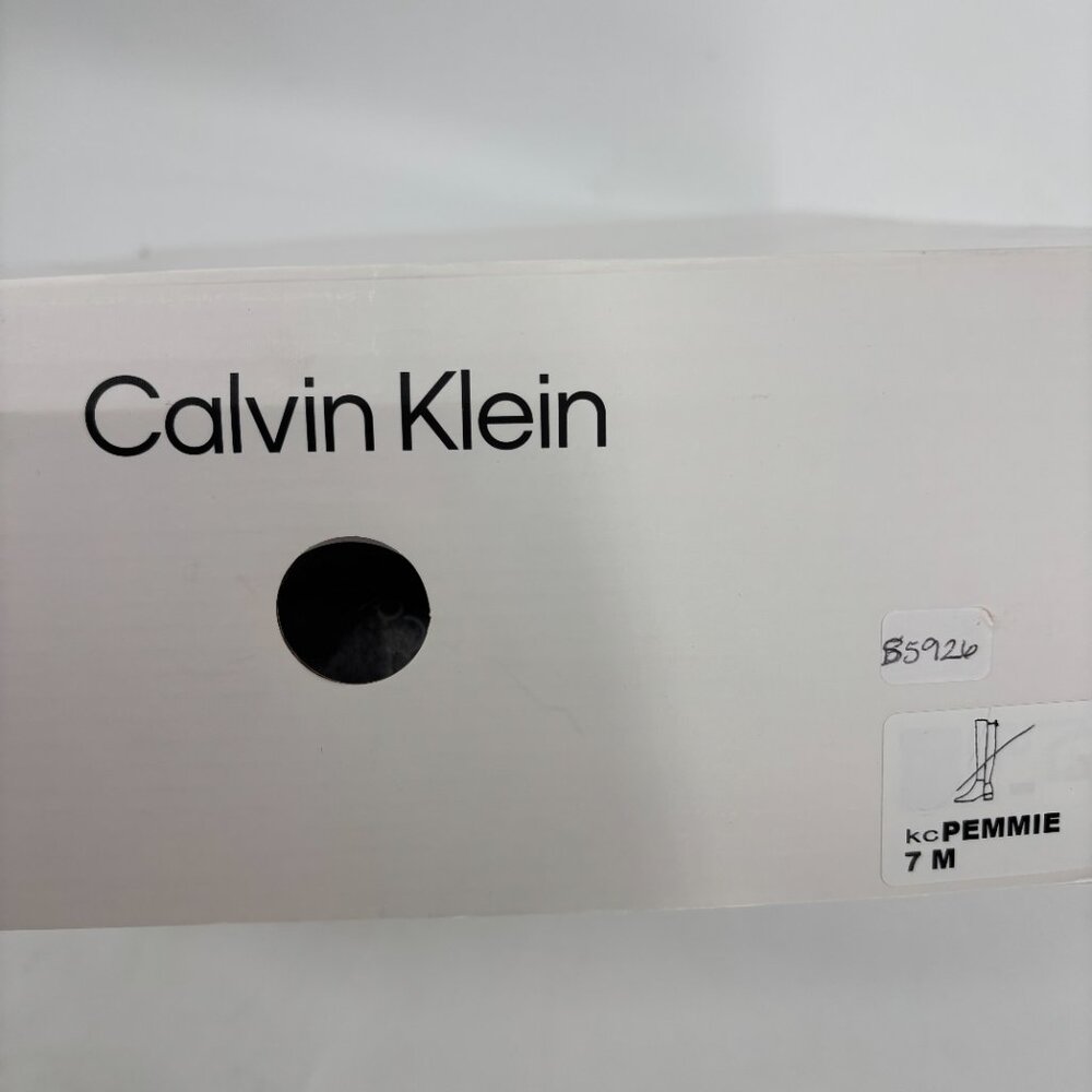 Calvin Klein Womens Jasen Buckle Strap Block Heel Ankle Booties Black Sz 7M NWB - Picture 9 of 9